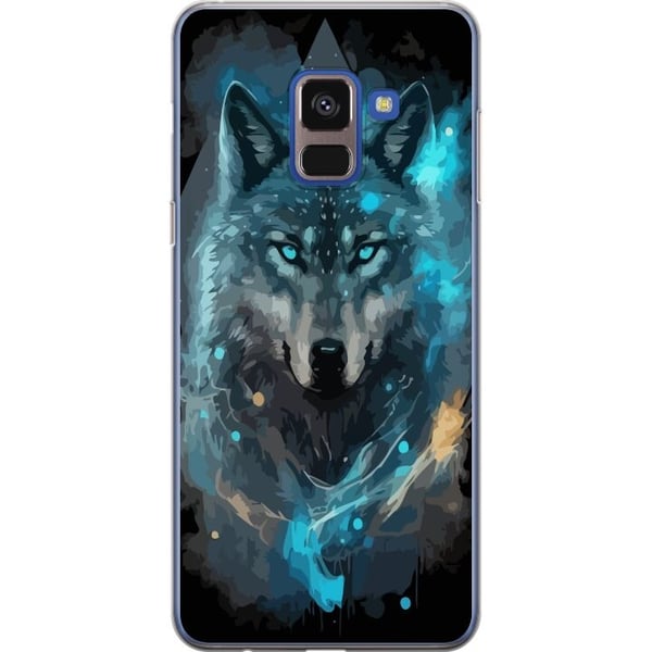 Kännykkäkuori Samsung Galaxy A8 (2018)-laitteelle, jossa on Susi kuvio