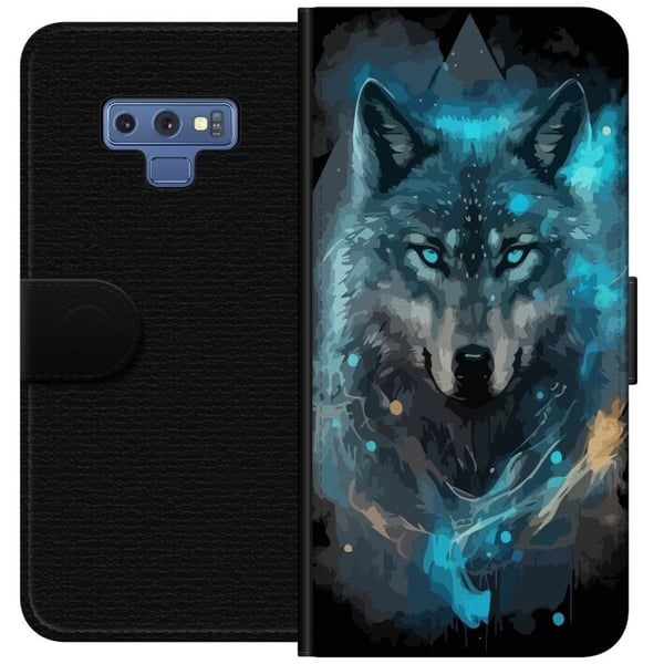 Lommeboketui til Samsung Galaxy Note9 med Ulve motiv