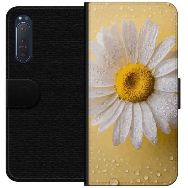 Lommeboketui til Sony Xperia 5 II med Porselensblomst motiv