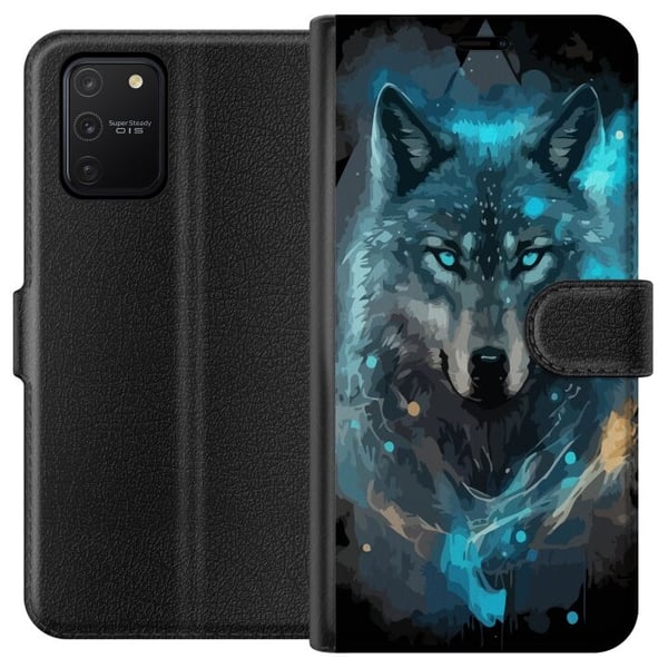 Tegnebogsetui til Samsung Galaxy S10 Lite med Ulve motiv