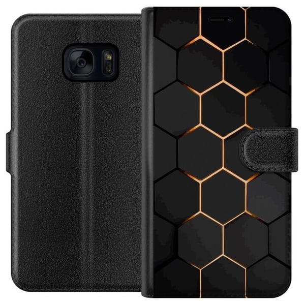 Lommeboketui til Samsung Galaxy S7 med Luksuriøst Mønster motiv