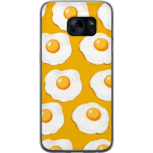 Mobildeksel til Samsung Galaxy S7 med Stekt egg motiv