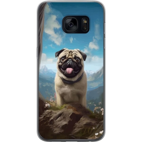 Mobildeksel til Samsung Galaxy S7 med Glad Hund motiv