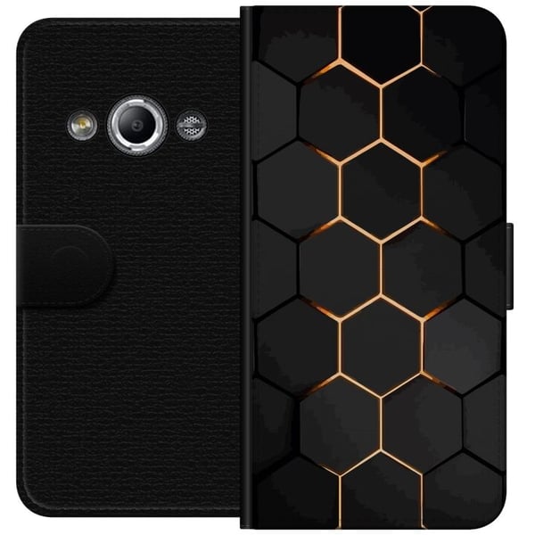 Lommeboketui til Samsung Galaxy Xcover 3 med Luksuriøst Mønster motiv