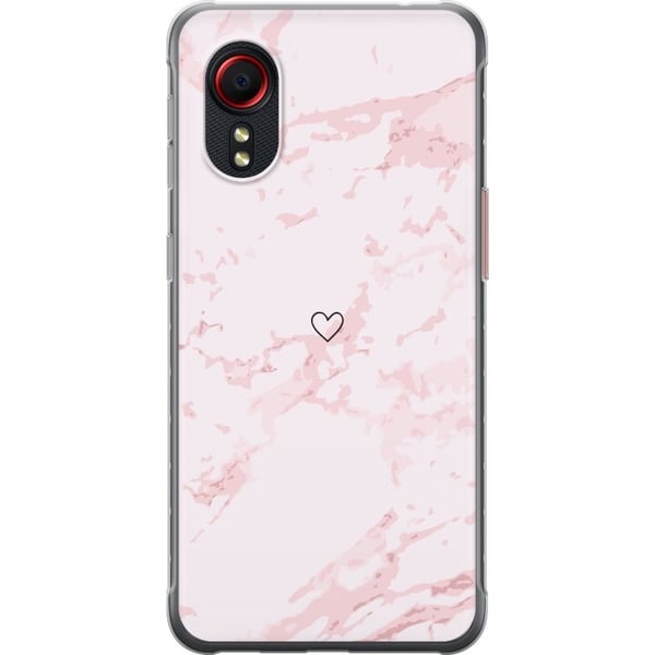 Mobildeksel til Samsung Galaxy Xcover 5 med Rosa Hjerte motiv