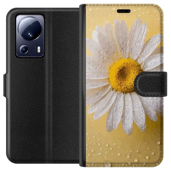 Lommeboketui til Xiaomi 13 Lite med Porselensblomst motiv