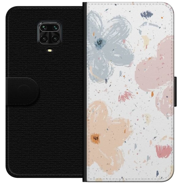 Tegnebogsetui til Xiaomi Redmi Note 9 Pro med Blomster motiv Tegnebogsetui til Xiaomi Redmi Note 9 Pro med Blomster motiv