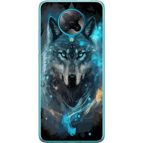 Kännykkäkuori Xiaomi Poco F2 Pro-laitteelle, jossa on Susi kuvio