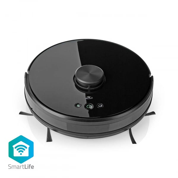Nedis SmartLife Robot Pölynimuri | Navigointitapa: Laser-navigointi | Wi-Fi | Keräyssäiliön tilavuus: 0.6 l | Automaattinen lataus | Maksimi käyttöaik