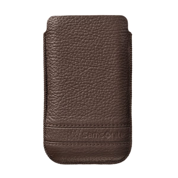 Samsonite Mobile Bag Classic Leather Medium Brown
