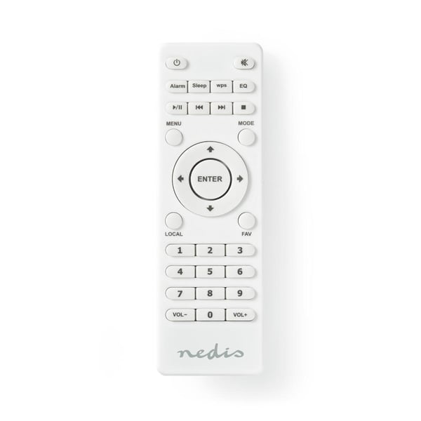 Nedis Ersättnings Fjärrkontroll | Passar till: RDIN2000WT / RDIN2500WT | Fast | 1 Enhet | Klar Lay-out | Infraröd | Vit