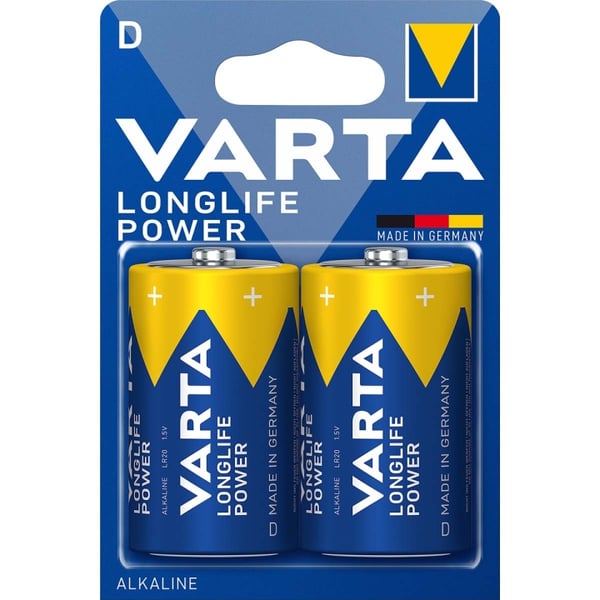 Alkalisk batteri D | 1.5 V DC | 2-Pakke
