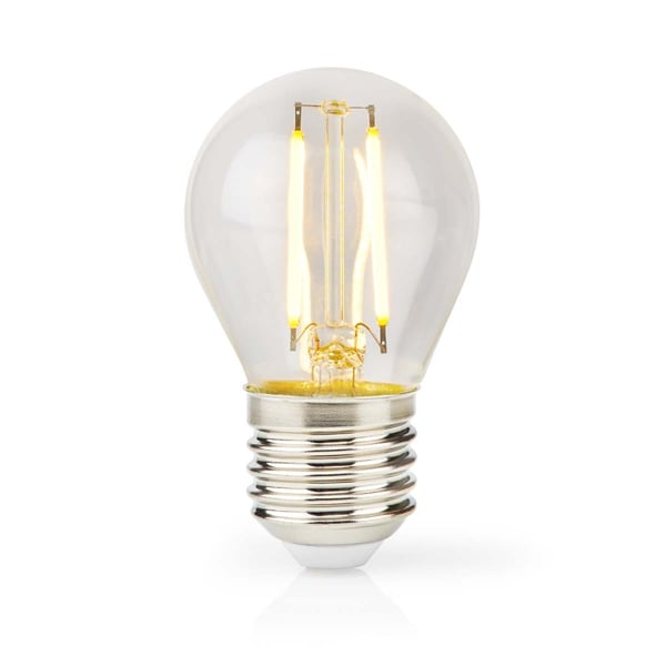 Nedis LED glødepære E27 | G45 | 4.5 W | 470 lm | 2700 K | Dæmpbar | Varm Hvid | Retro stil | 1 stk