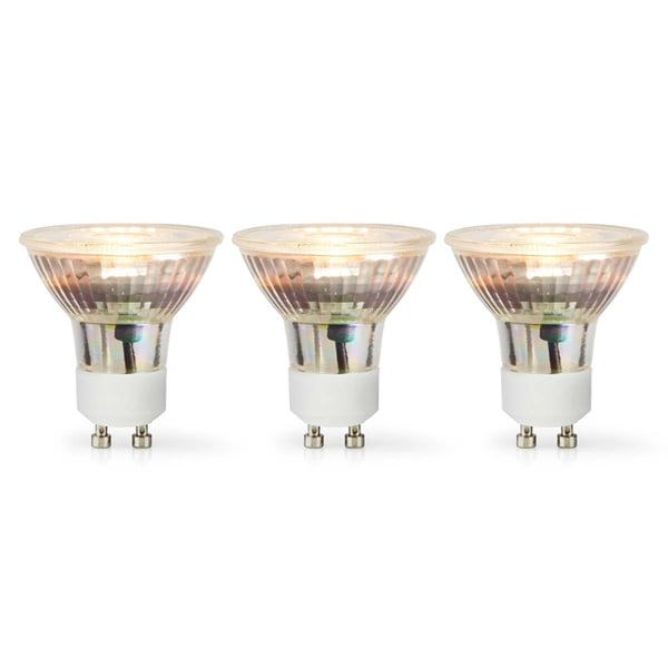 Nedis LED Pære GU10 | Spot | 4.5 W | 345 lm | 2700 K | Varm Hvid | Retro stil | 3 stk