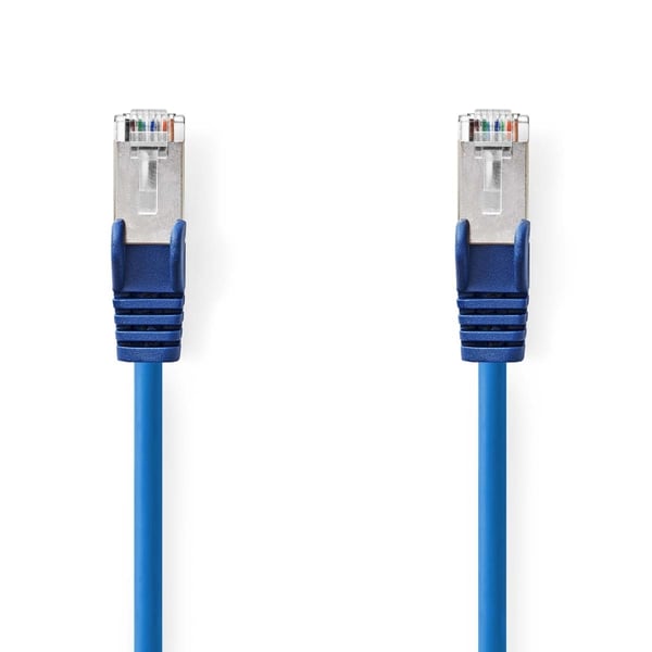 Nedis CAT5e nettverkskabel | SF/UTP | RJ45 Han | RJ45 Han | 1.50 m | Rund | PVC | Blå | Konvolutt