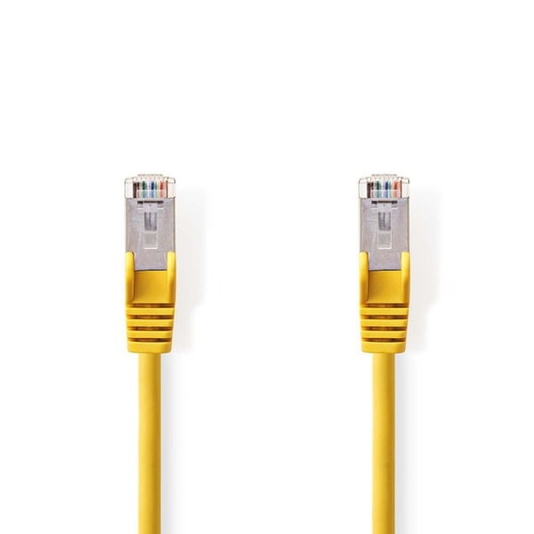 Nedis CAT5e netværkskabel | SF/UTP | RJ45 Han | RJ45 Han | 20.0 m | Runde | PVC | Gul | Plastikpose