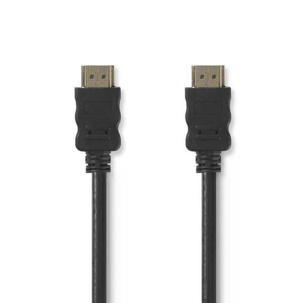 Nedis High Speed ​​HDMI ™ kabel med Ethernet | HDMI™ Kontakt | HDMI™ Kontakt | 4K@30Hz | 18 Gbps | 50.0 m | Rund | PVC | Svart | Tag