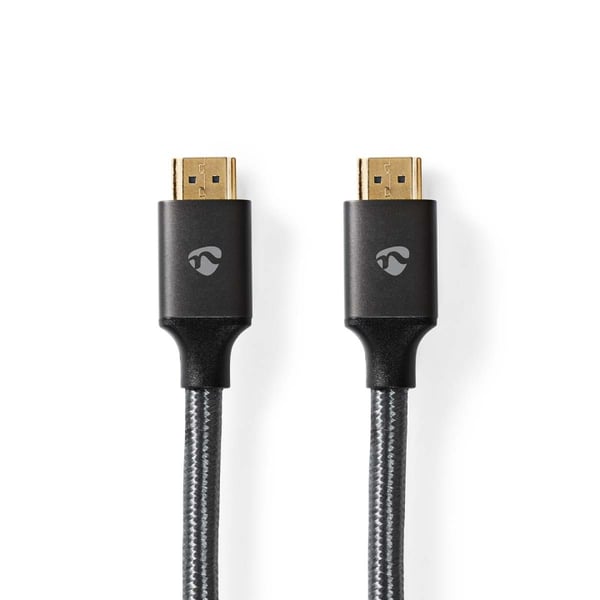 Nedis Ultra High Speed ​​HDMI ™ kabel | HDMI™ Stik | HDMI™ Stik | 8K@60Hz | 48 Gbps | 1.00 m | Runde | 6.3 mm | Gun Metal Grå | Cover Window Box