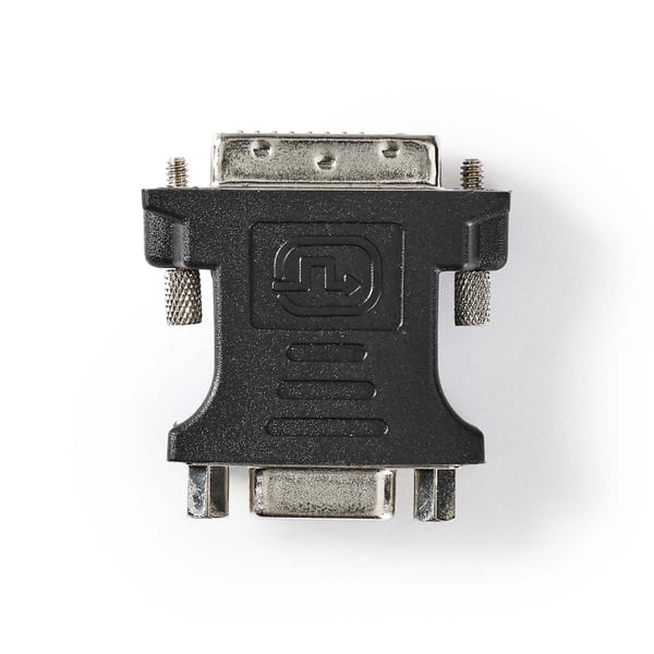 Nedis DVI-adapter | DVI-I 24+5-Pin Han | VGA Hun 15p | Nikkel belagt | Rett | ABS / Metall | Sort | Boks