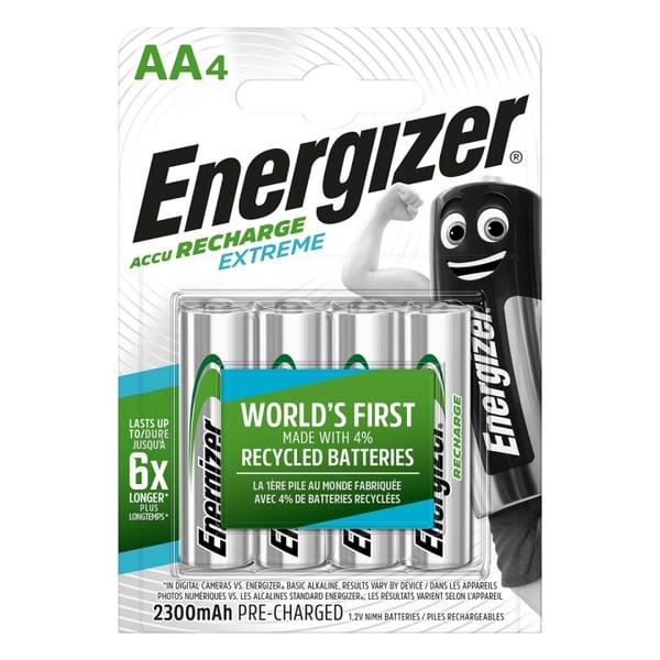 Energizer Oppladbare Ni-MH batteri AA | 1.2 V DC | 2300 mAh | 4-Blister