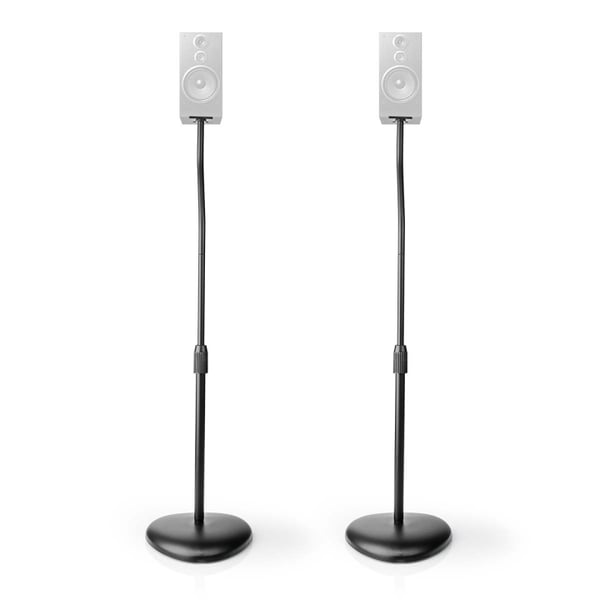 Nedis Kaiutinteline | Sopii käytettäväksi: Yleismalli | Lattia | 4.5 kg | Height Adjustable | ABS-Muovi / Teräs | Musta