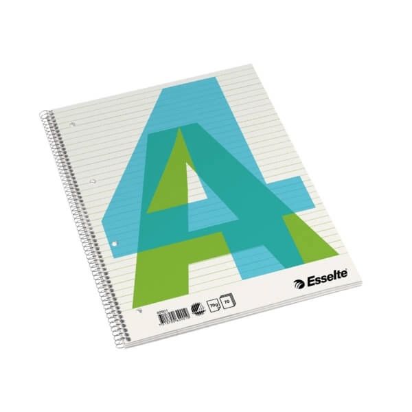 ESSELTE Kollegieblok A4 Euro Linieret