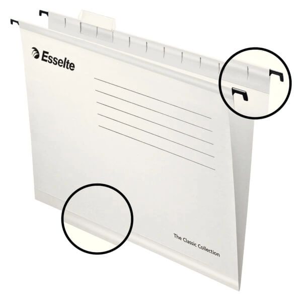 ESSELTE Hängmapp Standard A4 Vit 25-pack ESSELTE Hängmapp Standard A4 Vit 25-pack