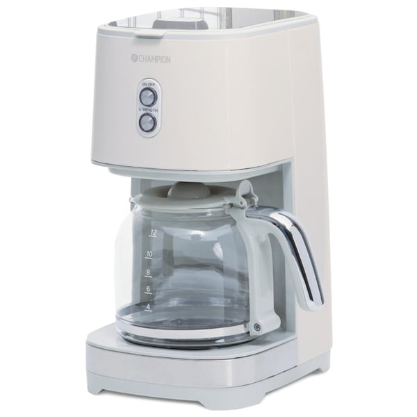 Champion 12-koppers/1,5 liters kaffetrakter KB610 Creme White Series