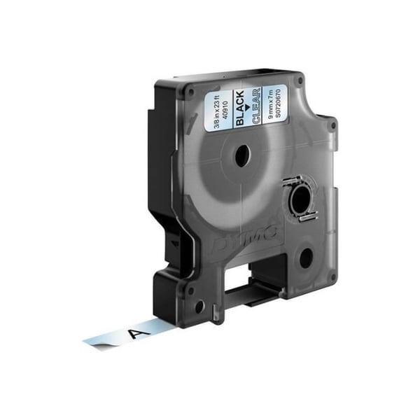 DYMO Färgband S0720670 40910 9mm Svart på Transparent