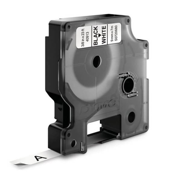 DYMO Färgband S0720680 40913 9mm Svart på Vit