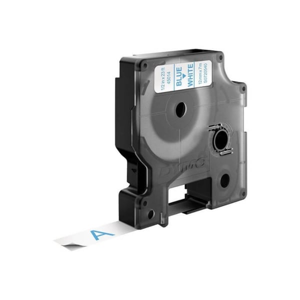DYMO Färgband S0720540 45014 12mm Blå på Vit