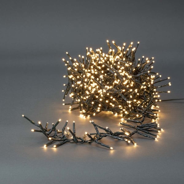 Nedis Julebelysning | Klynge | 576 LED's | Varm Hvit | 4.20 m | Lyseffekter: 7 | Innendørs eller utendørs | Nettstrøm drevet