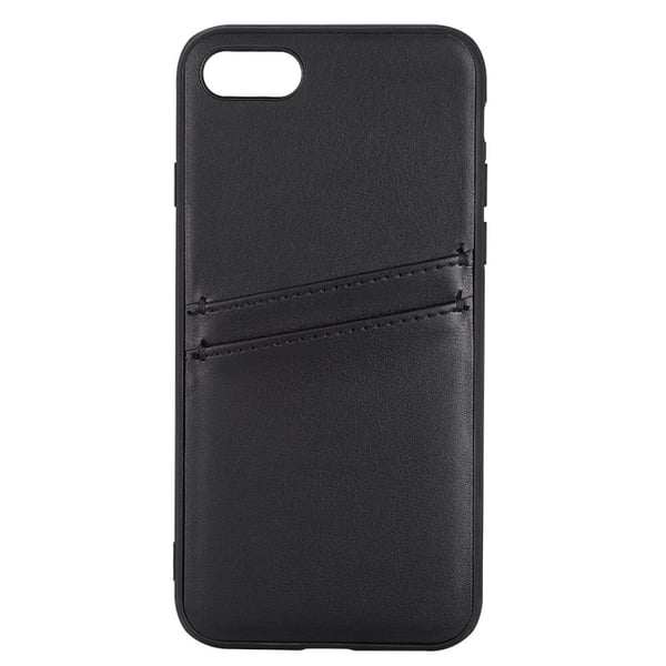 Buffalo Back cover PU 2 card iPhone 7 / 8 / SE Black