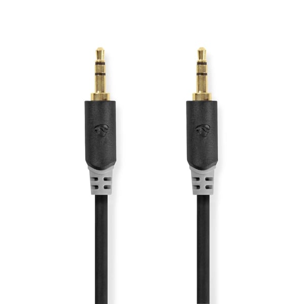 Nedis Stereo Audio kabel | 3.5 mm Hanstik | 3.5 mm Hanstik | Guldplateret | 0.50 m | Runde | Antracit | Box