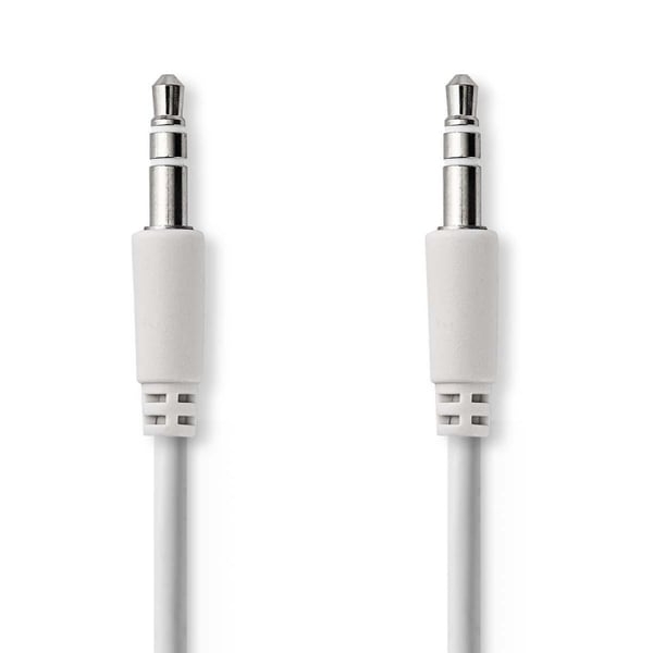 Nedis Stereo lydkabel | 3.5 mm Han | 3.5 mm Han | Nikkel belagt | 1.00 m | Rund | Hvit