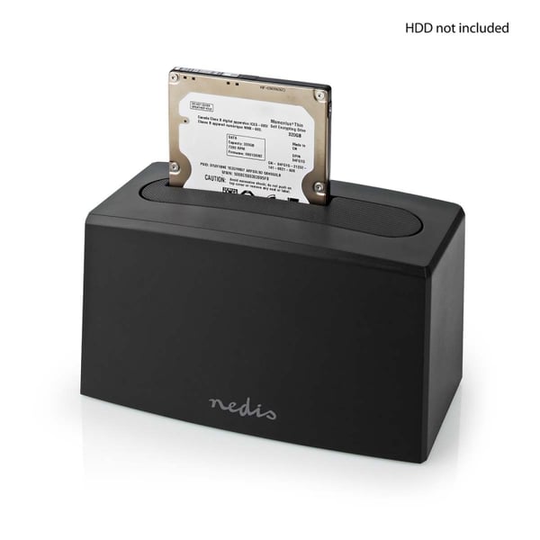 Nedis Harddisk Dockingstation | USB 3.2 Gen1 | USB Type-A | 1 Disk | 2.5 / 3.5 " | USB 3.2 Gen1 | Docking | Desktop