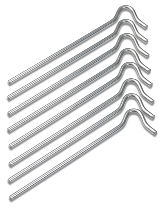 Briv Teltplugg av metall 20 cm/5 mm, 8-pakning