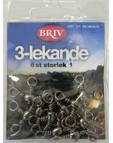 3-skjøt størrelse 1 6 stk, 1/20