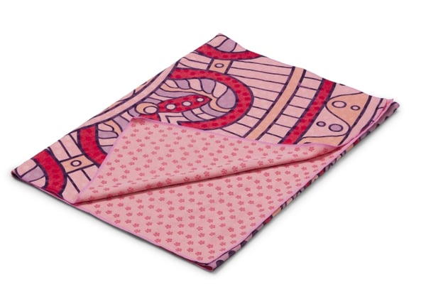 Antislip Yogahandduk Mandala Rosa 180x60 cm
