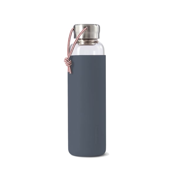Black+Blum Glassflaske Gummi 600 ml, Granitt