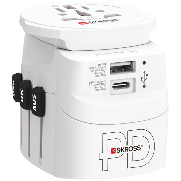 SKROSS PRO Light World AC30PD Reiseadapter USB PD 30W