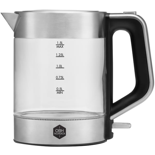 OBH Nordica Vannkoker Venice vannkoker i glass 1,5 l. trådløs 6418