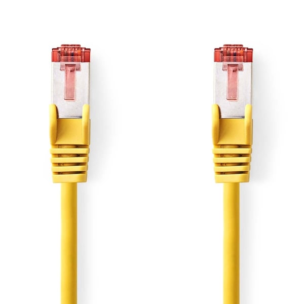 Nedis Kat 6 kabel | RJ45 Han | RJ45 Han | S/FTP | 1.50 m | Runde | LSZH | Gul | Label Nedis Kat 6 kabel | RJ45 Han | RJ45 Han | S/FTP | 1.50 m | Runde | LSZH | Gul | Label