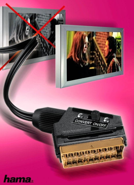 Hama Kabel Kit Scart-S-video Hane-Hane Guld Svart 5m