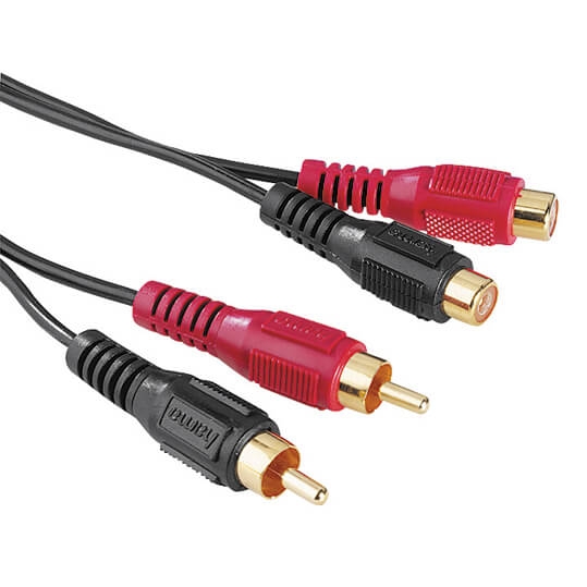 Hama Audio Forlængerkabel 2 Phono-2 Phono 2,0m Guldbelagt ST