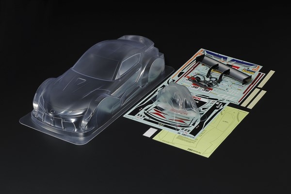 Tamiya r/C au TOM's GR Supra karosseridelsett i skala 1/10