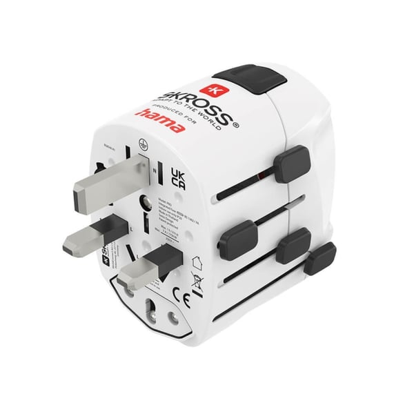 Hama Reiseadapter Verden Pro EU-WORLD 3-stift