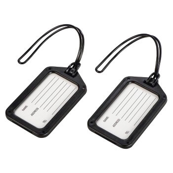 Hama Bagasjelapp 2-pack Svart Hama Bagasjelapp 2-pack Svart