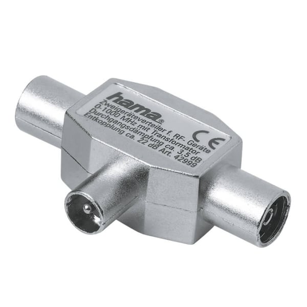 Hama Antennefordeler Koax 1xhan - 2xhun