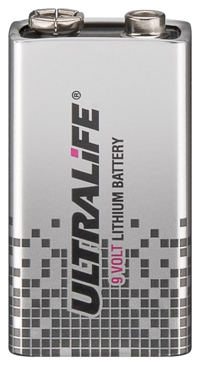 Ultralife 6F22 /9 V Block((U9VL-J-P) batteri, 1 stk. i blisterpakning Litiumbatteri, 9 V